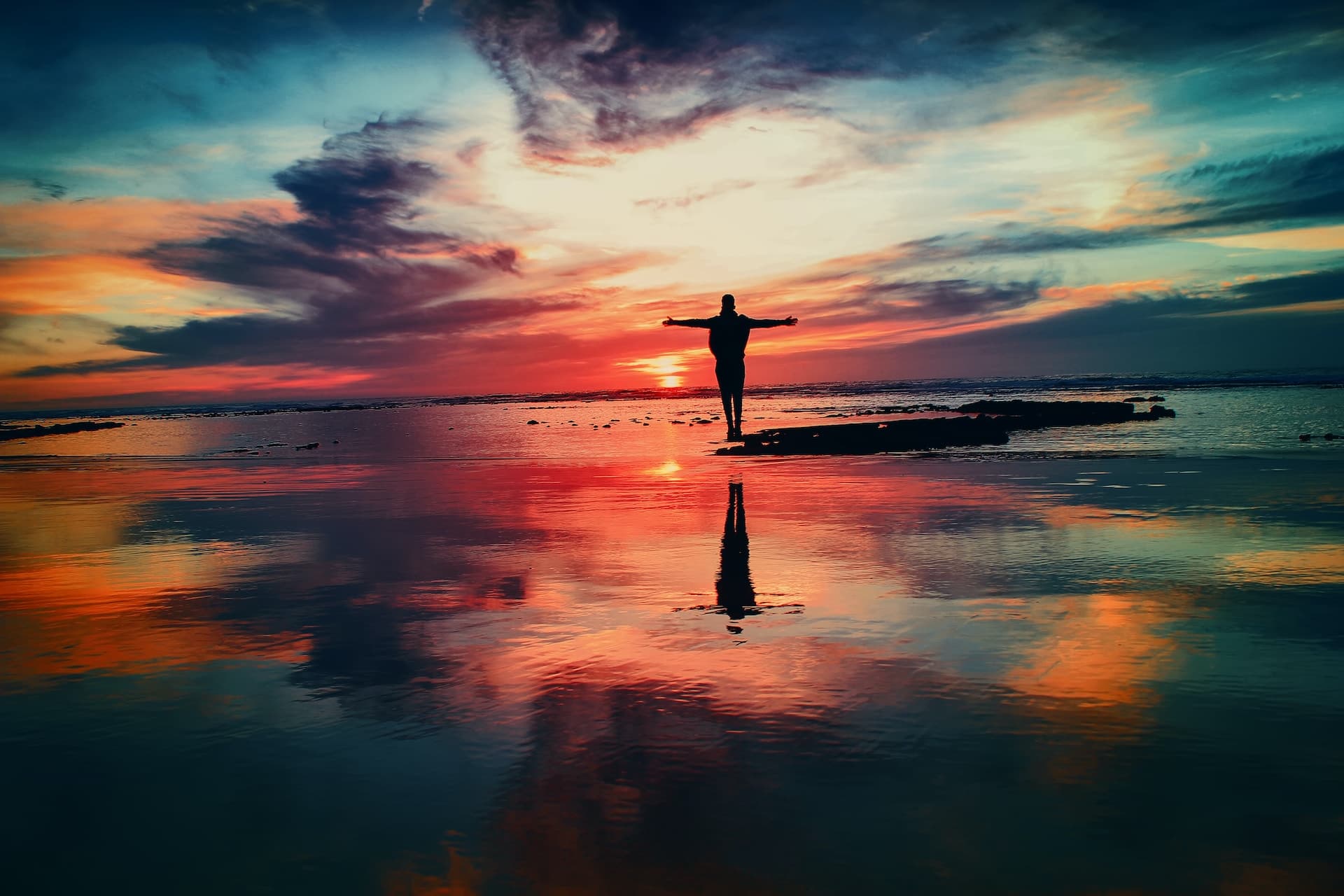 Silhouette on Rock